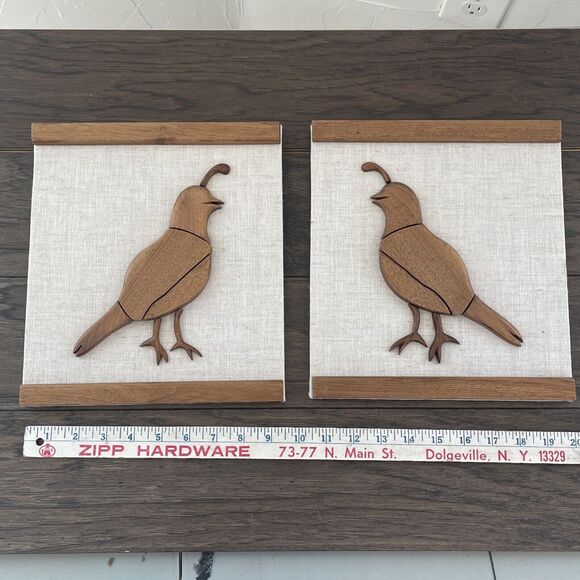 MCM Quail Wood‎ Cutout Art Bird - Picture 6 of 16